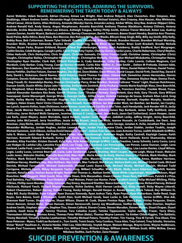 SUICIDE PREVENTION & AWARENESS - R92