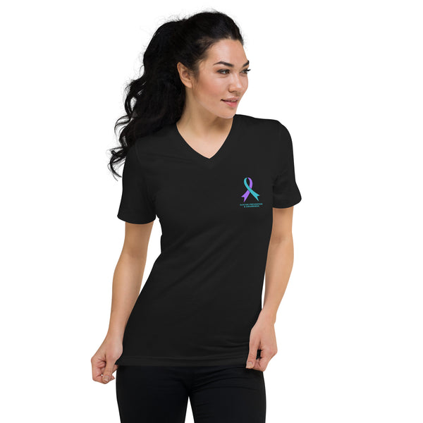 Suicide Prevention Awareness V-Neck T-Shirt - Women (R99)
